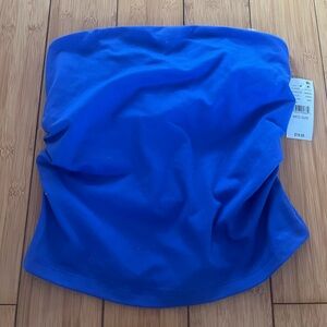 Blue sinched tube top from Pacsun